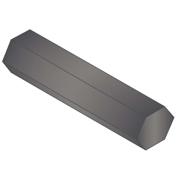 Mak-A-Key Undersized Key Stock, Carbon Steel, Plain, 12 in L, 3/8 in W, 3/8 in H HEX-0375-12